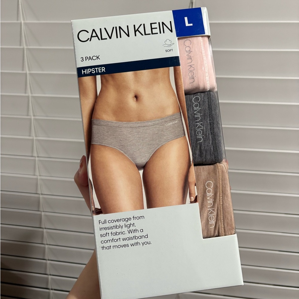 Calvin Klein women’s Briefs 3-Pack - Pink, Gray, Taupe